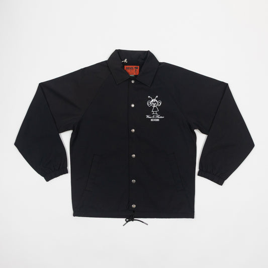 DEUS EX MACHINA Sensory Overload Coach Jacket in BLACK