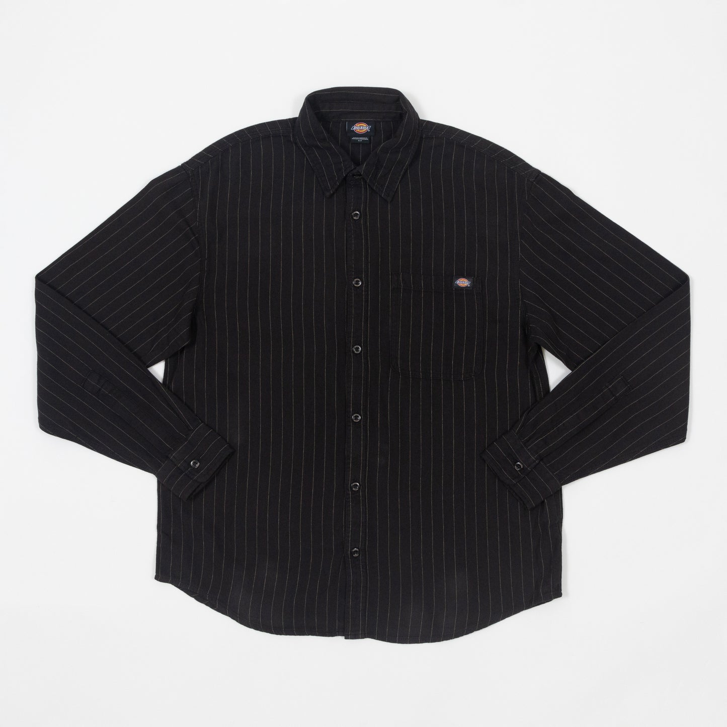 DICKIES Service Long Sleeve Shirt in BLACK