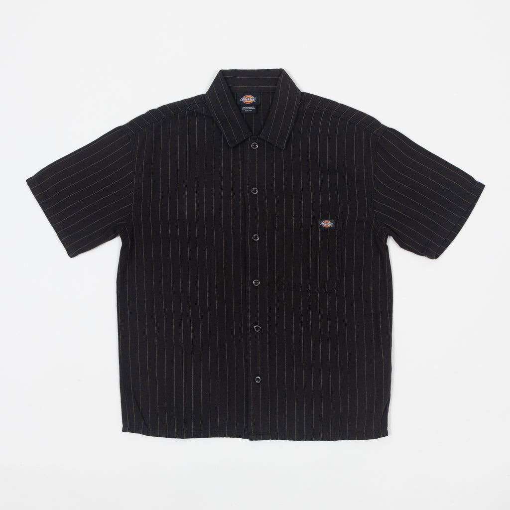Womens DICKIES Service Short Sleeve Shirt in BLACK