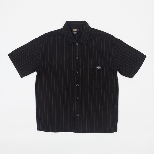 Womens DICKIES Service Short Sleeve Shirt in BLACK