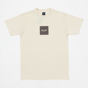 HUF Set Box Logo T-Shirt in CREAM