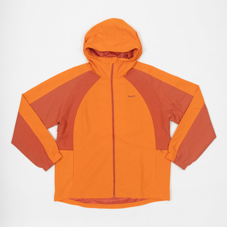 HUF Shell Tonal Colour Clock Shell Jacket in ORANGE