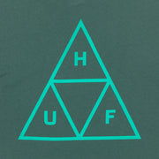 HUF Triple Triangle Logo Long Sleeve T-Shirt in GREEN
