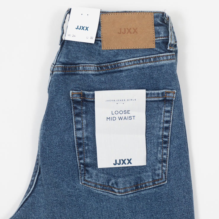 Womens JJXX Seville Loose Fit Jeans in MEDIUM DENIM BLUE