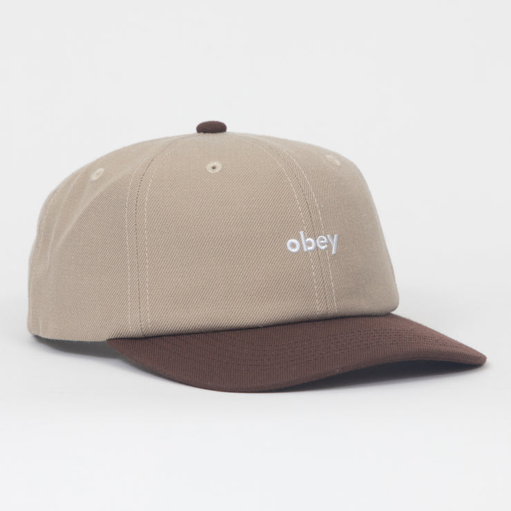 OBEY Shade 6 Panel Cap in BEIGE