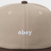 OBEY Shade 6 Panel Cap in BEIGE