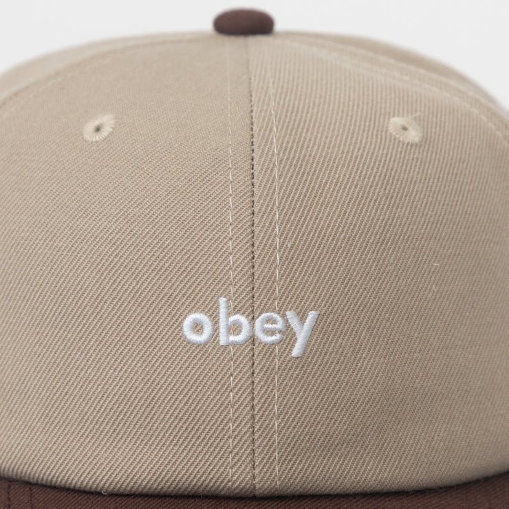 OBEY Shade 6 Panel Cap in BEIGE