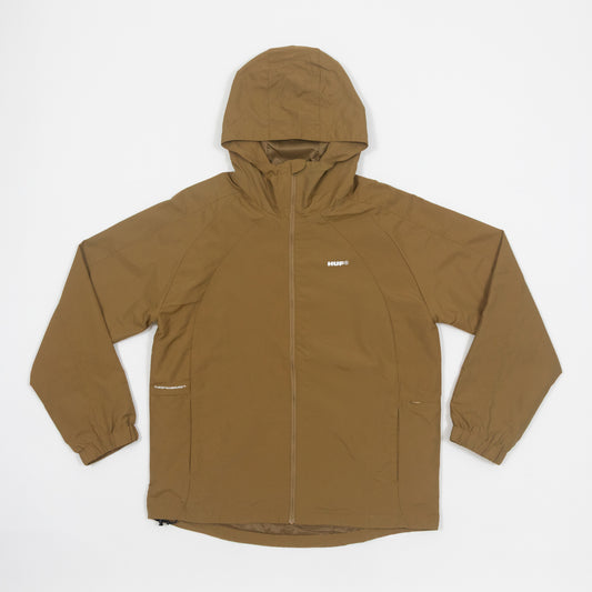 HUF Shell Rain Jacket in BROWN