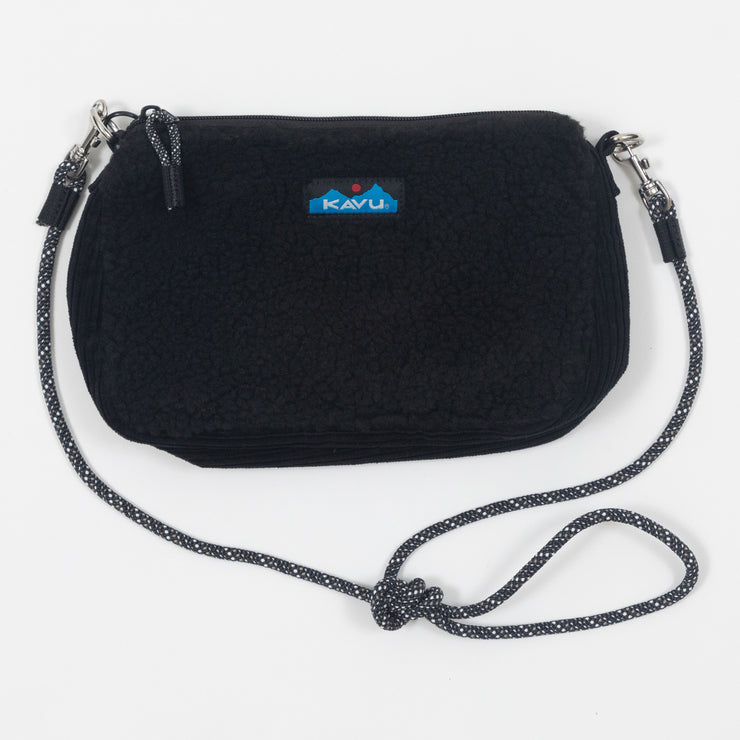 KAVU Sherpa Crossbody Bag in BLACK