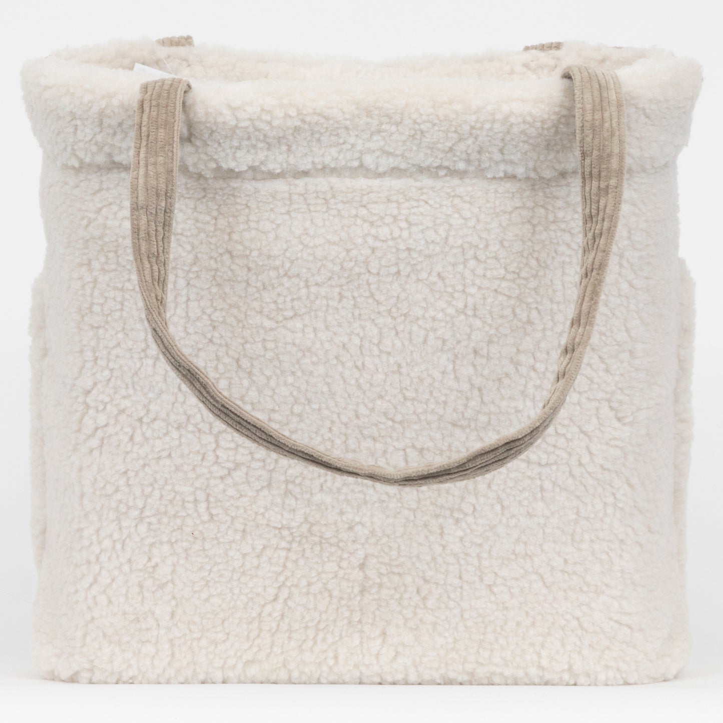 KAVU Sherpa Tote Shoulder Bag in CREAM