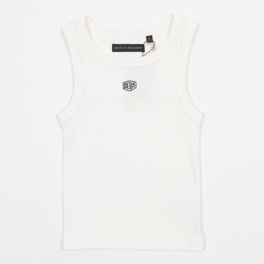 Womens DEUS EX MACHINA Shield Vest in OFF WHITE