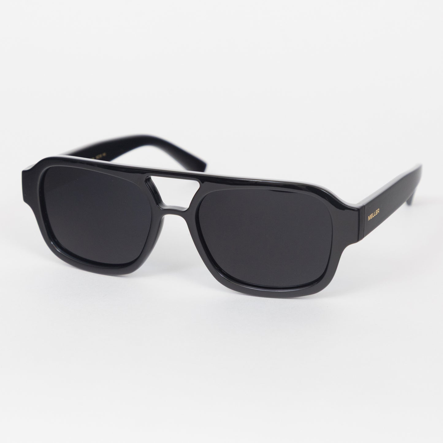 MELLER Shipo Aviator Style Sunglasses in BLACK SEA