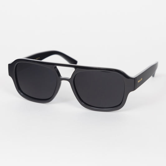 MELLER Shipo Aviator Style Sunglasses in BLACK SEA