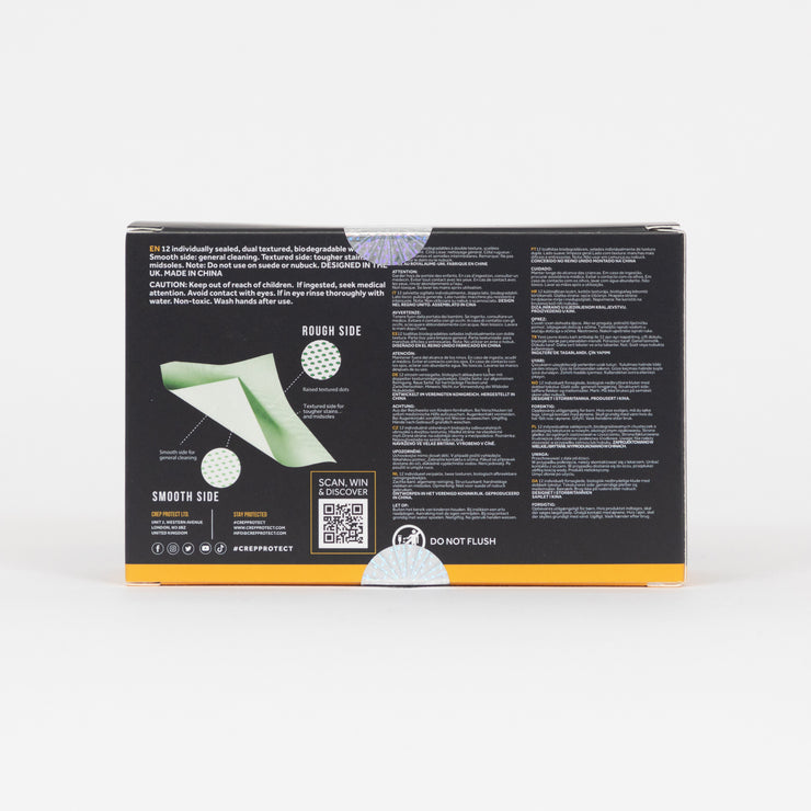 CREP PROTECT Shoe Biodegradable Cleaning Wipes (12 Pack)