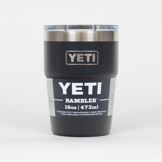 YETI Single 16 oz (473ml) Stackable Cup in BLACK