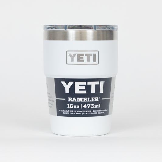 YETI Single 16 oz (473ml) Stackable Cup in WHITE