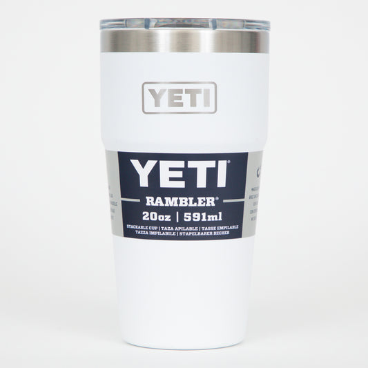 YETI Single 20 oz (591ml) Stackable Cup in WHITE