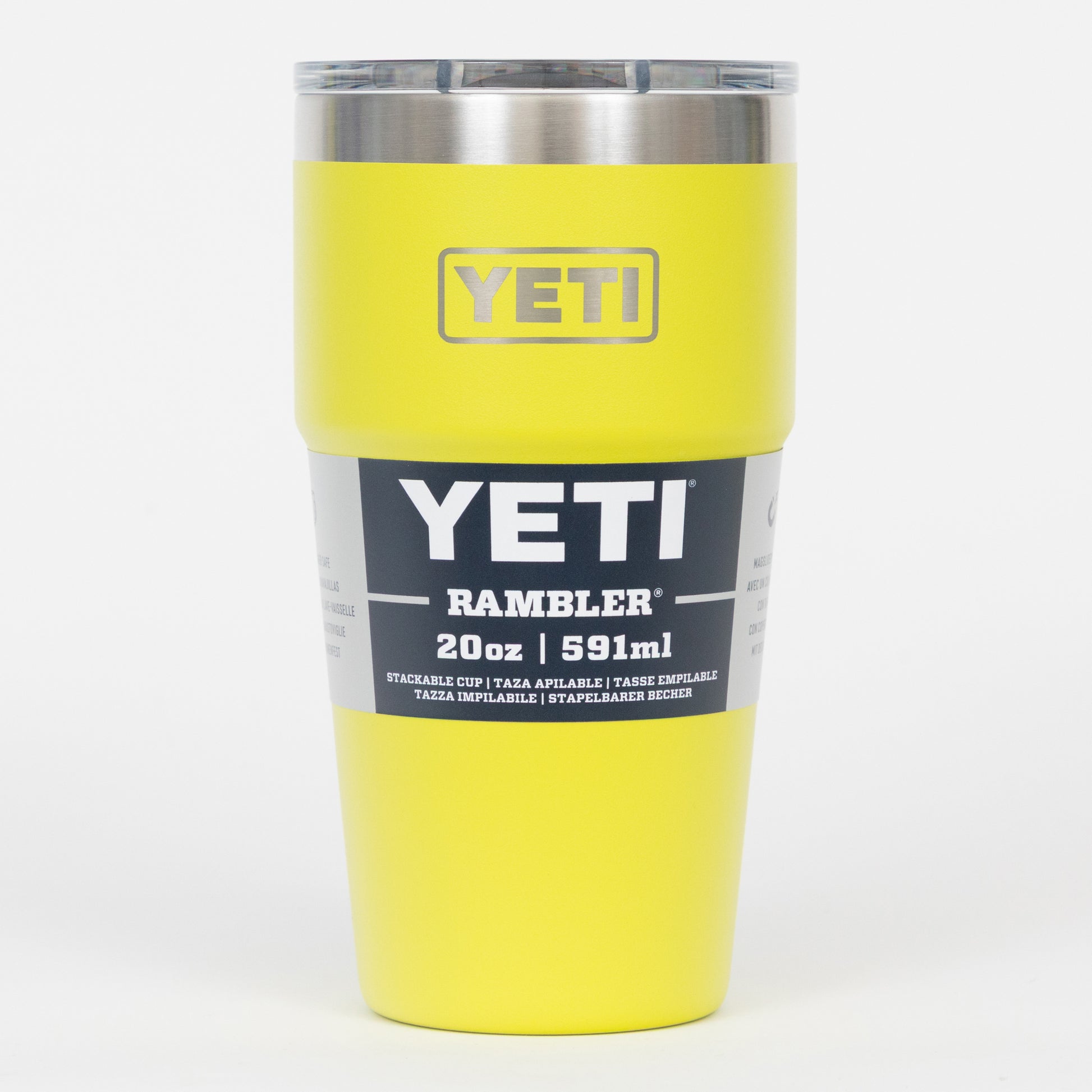 yeti 20 oz stackable cup hot cold drinkware firefly yellow
