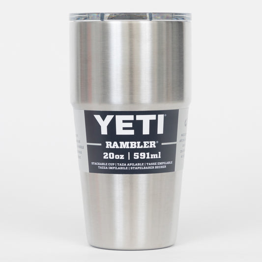 YETI Single 20 oz (591ml) Stackable Cup in STAINLESS STEEL