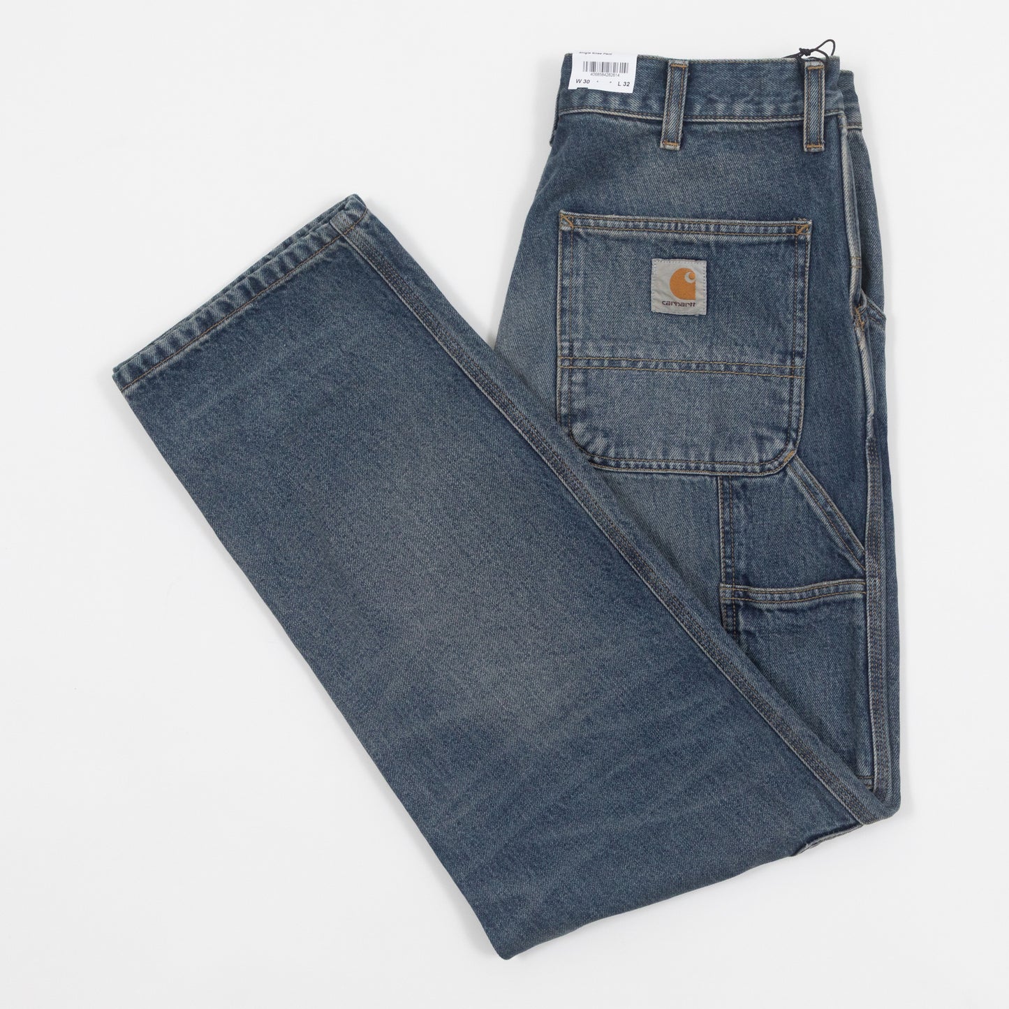CARHARTT Single Knee Smith Jeans in WASHED BLUE
