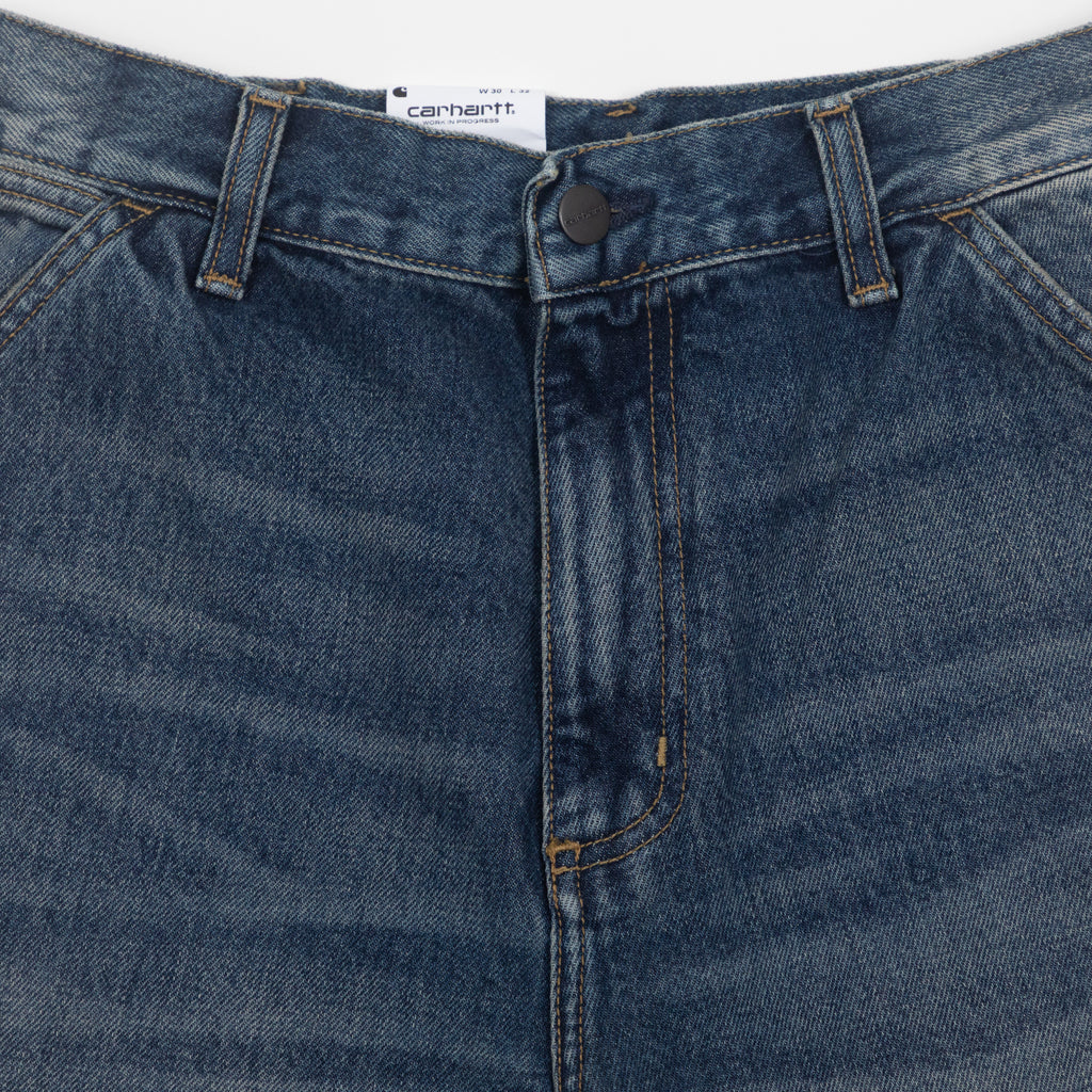 CARHARTT Single Knee Smith Jeans in WASHED BLUE