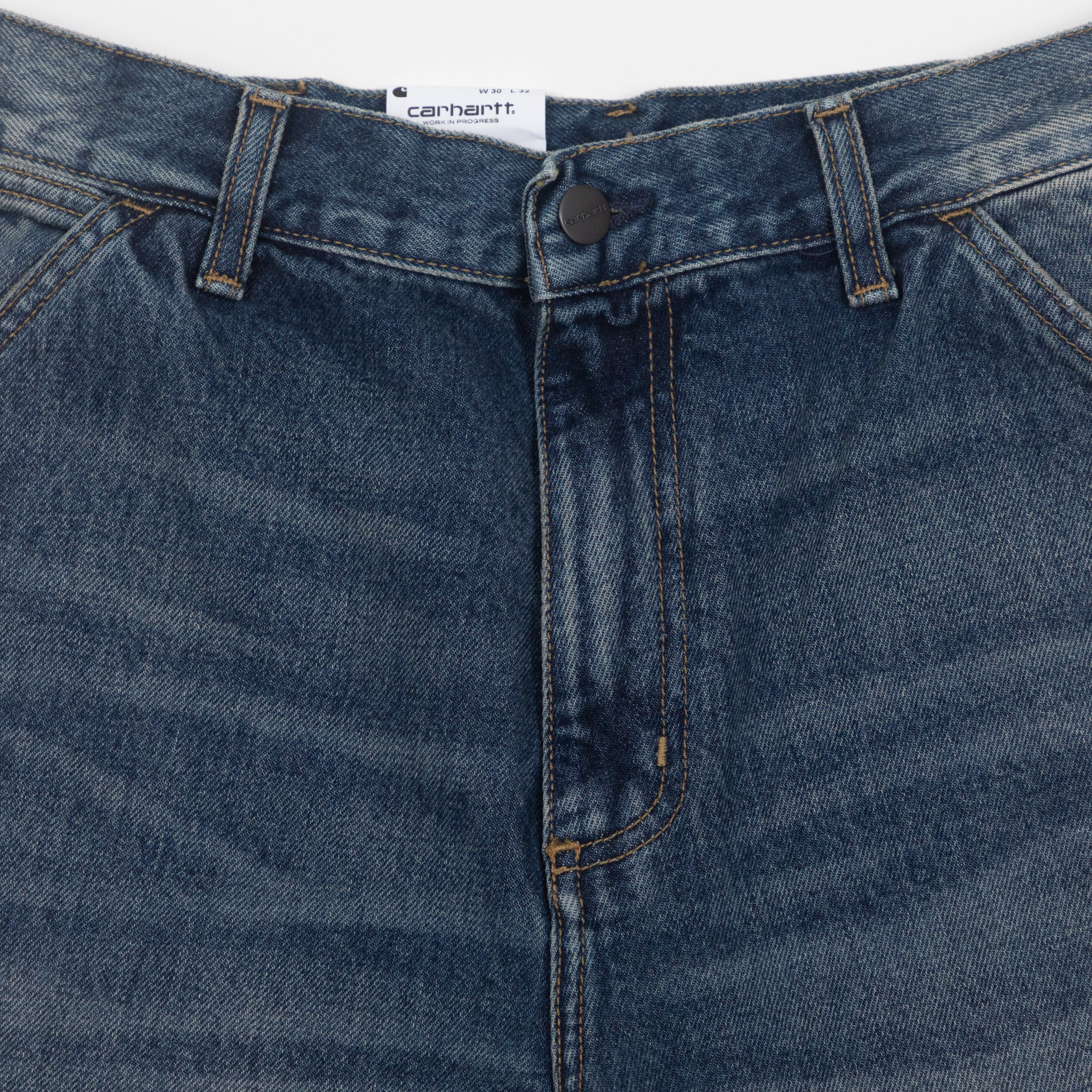 CARHARTT Single Knee Smith Jeans in WASHED BLUE