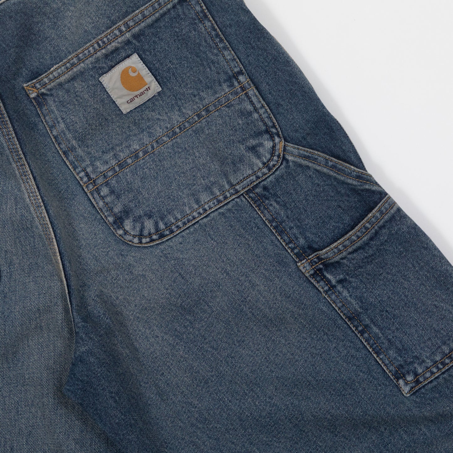CARHARTT Single Knee Smith Jeans in WASHED BLUE