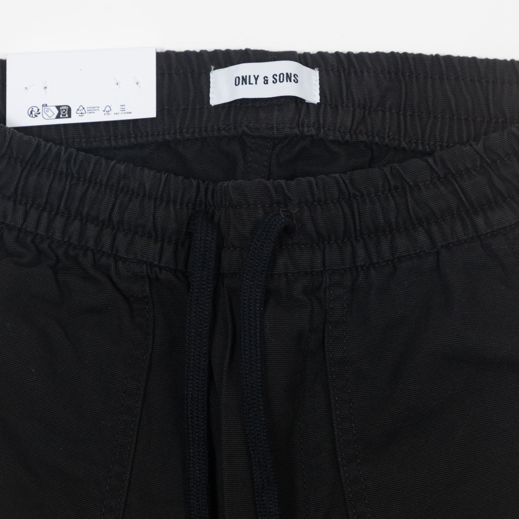 ONLY & SONS Sinus Loose Fit Trousers in BLACK