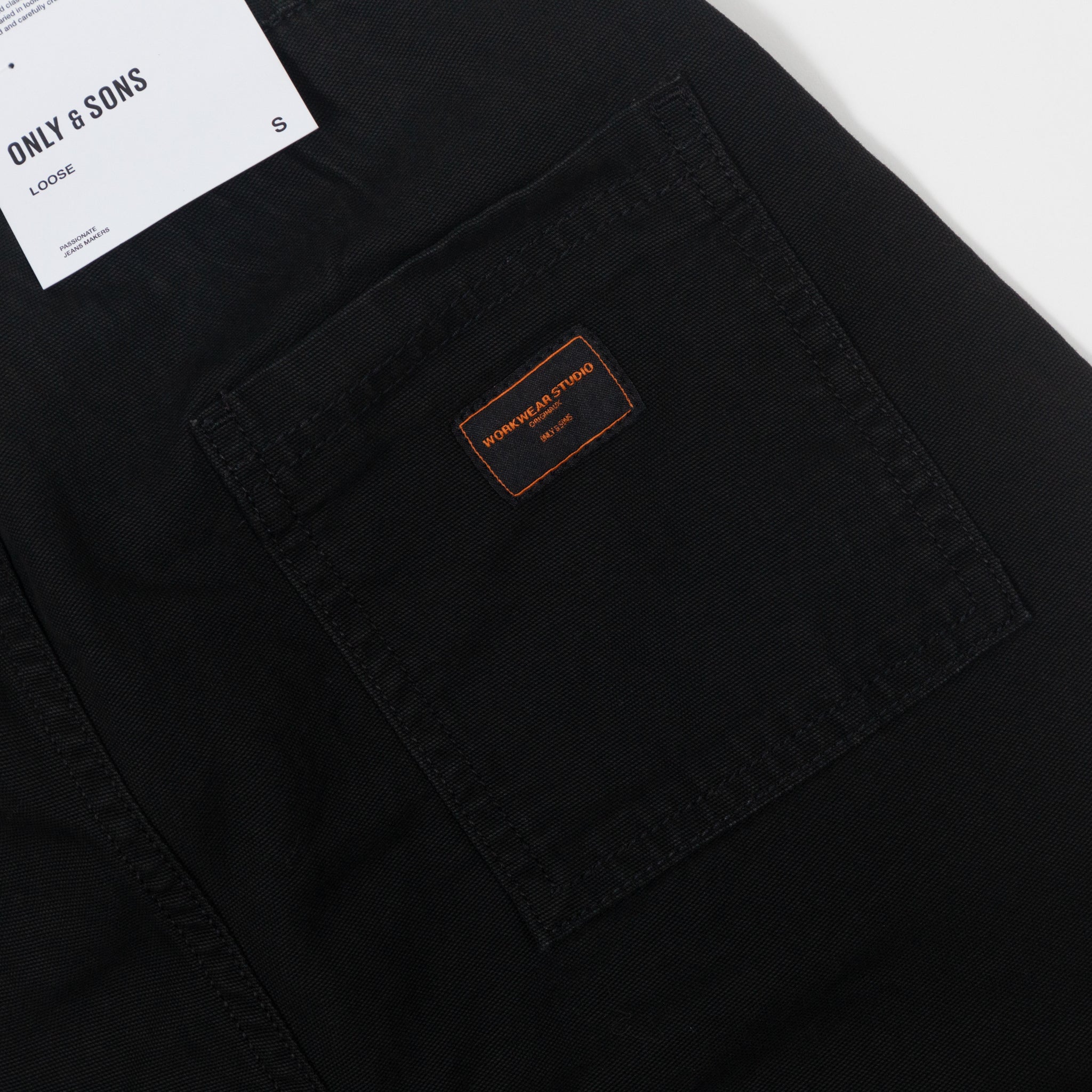 ONLY & SONS Sinus Loose Fit Trousers in BLACK