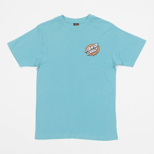 SANTA CRUZ Slime Scream T-Shirt in BLUE