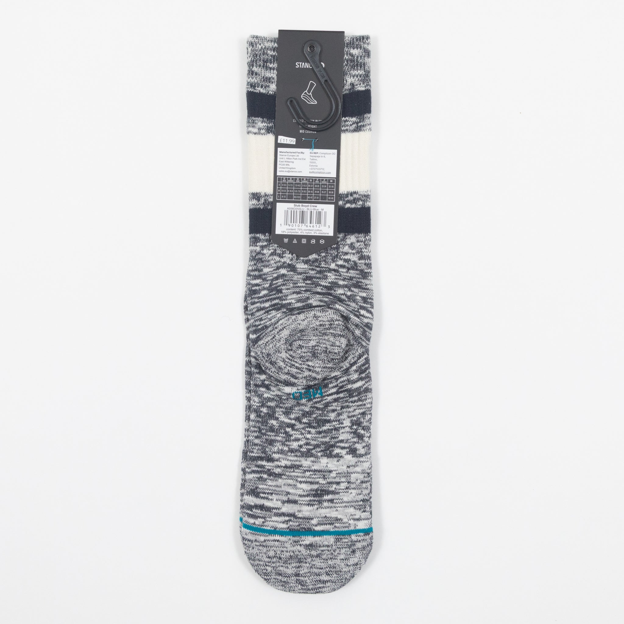 STANCE Slub Boyd Crew Socks in BLUE