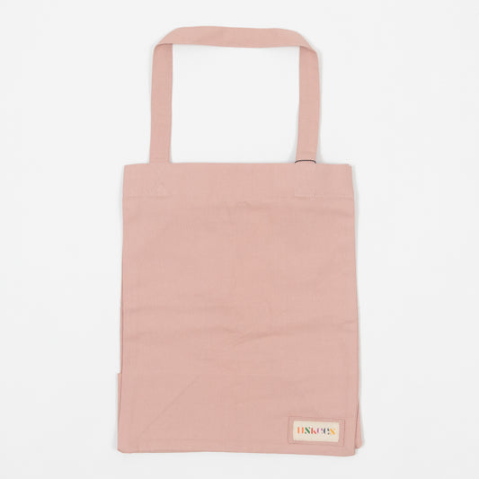 USKEES Small Organic Cotton Tote Bag in LIGHT PINK