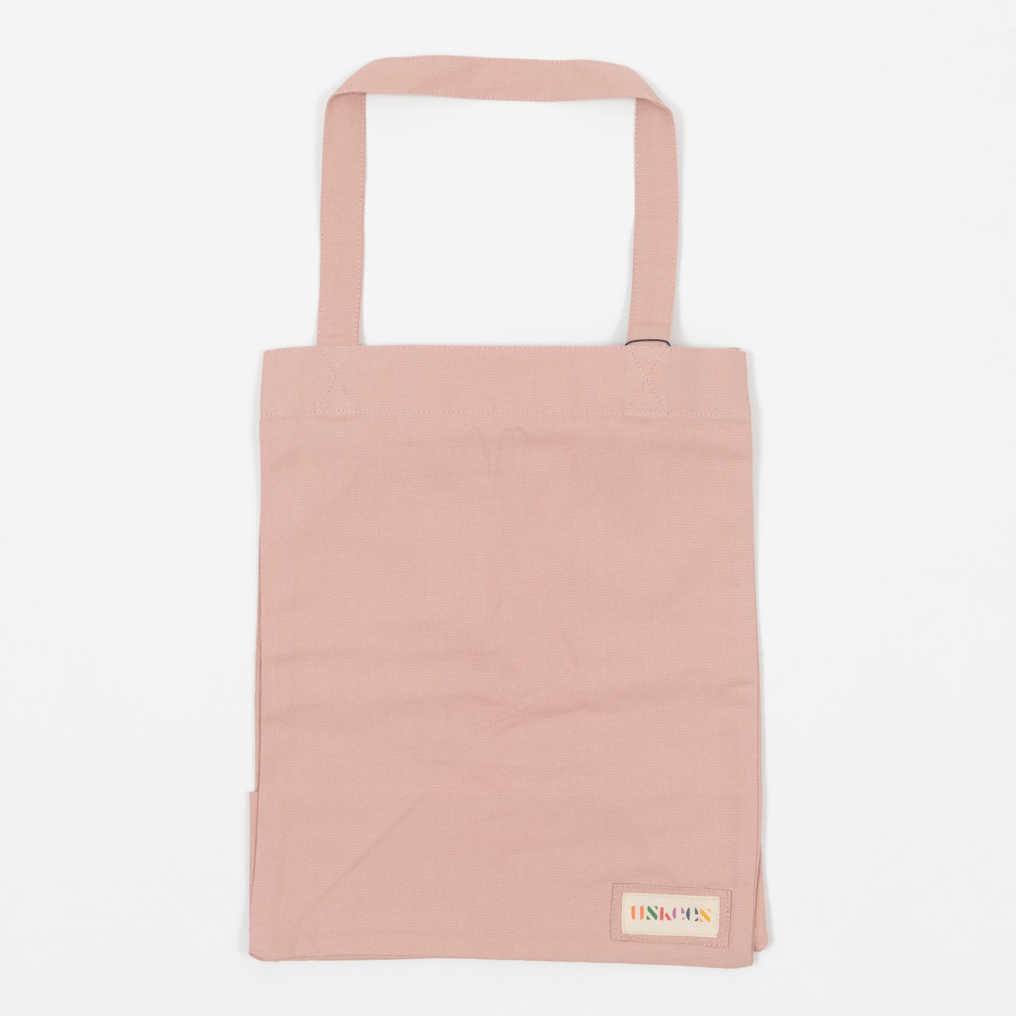 USKEES Small Organic Cotton Tote Bag in LIGHT PINK