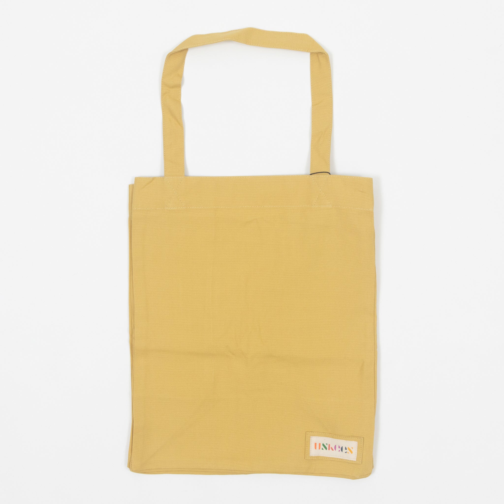 USKEES Small Organic Cotton Tote Bag in LIGHT YELLOW