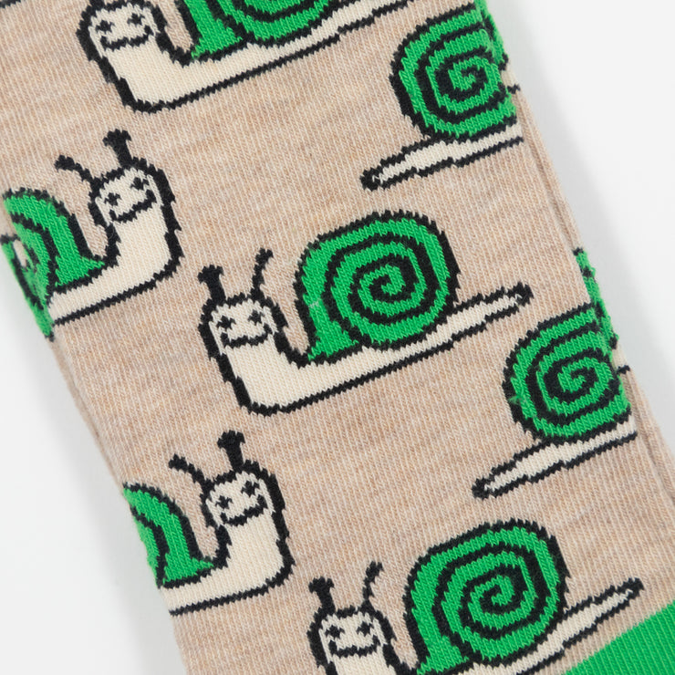 HAPPY SOCKS Snail Socks in GREY & GREEN
