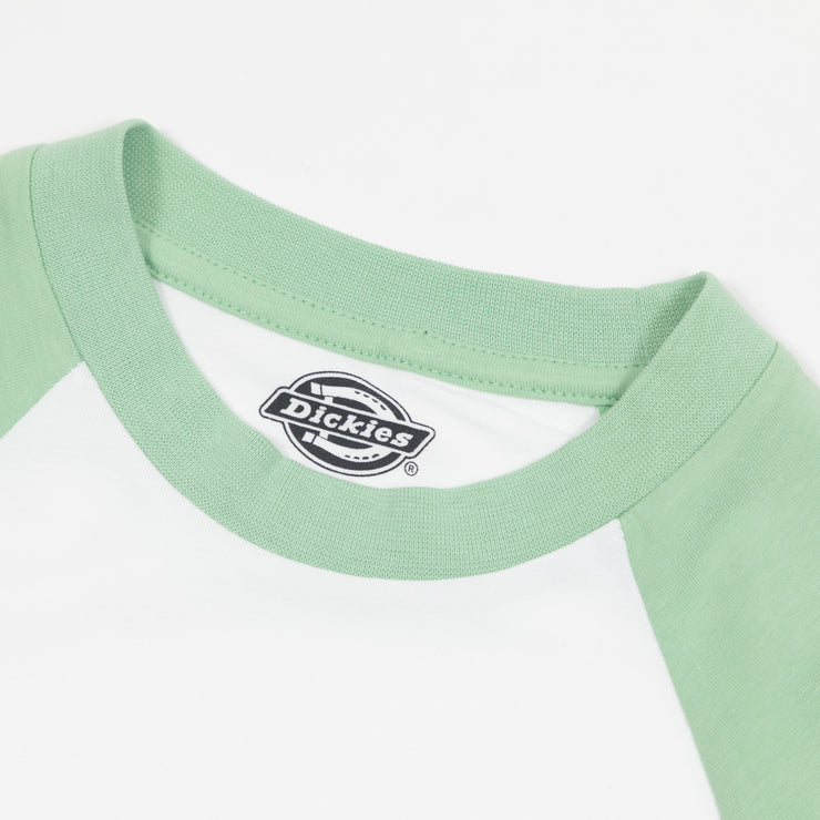 Womens DICKIES Sodaville Long Sleeve T-Shirt in QUIET GREEN