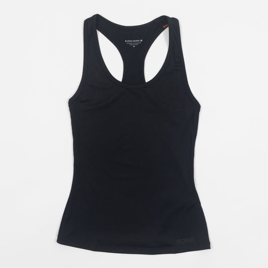 Womens BJORN BORG Soft Racerback Tank Top in BLACK
