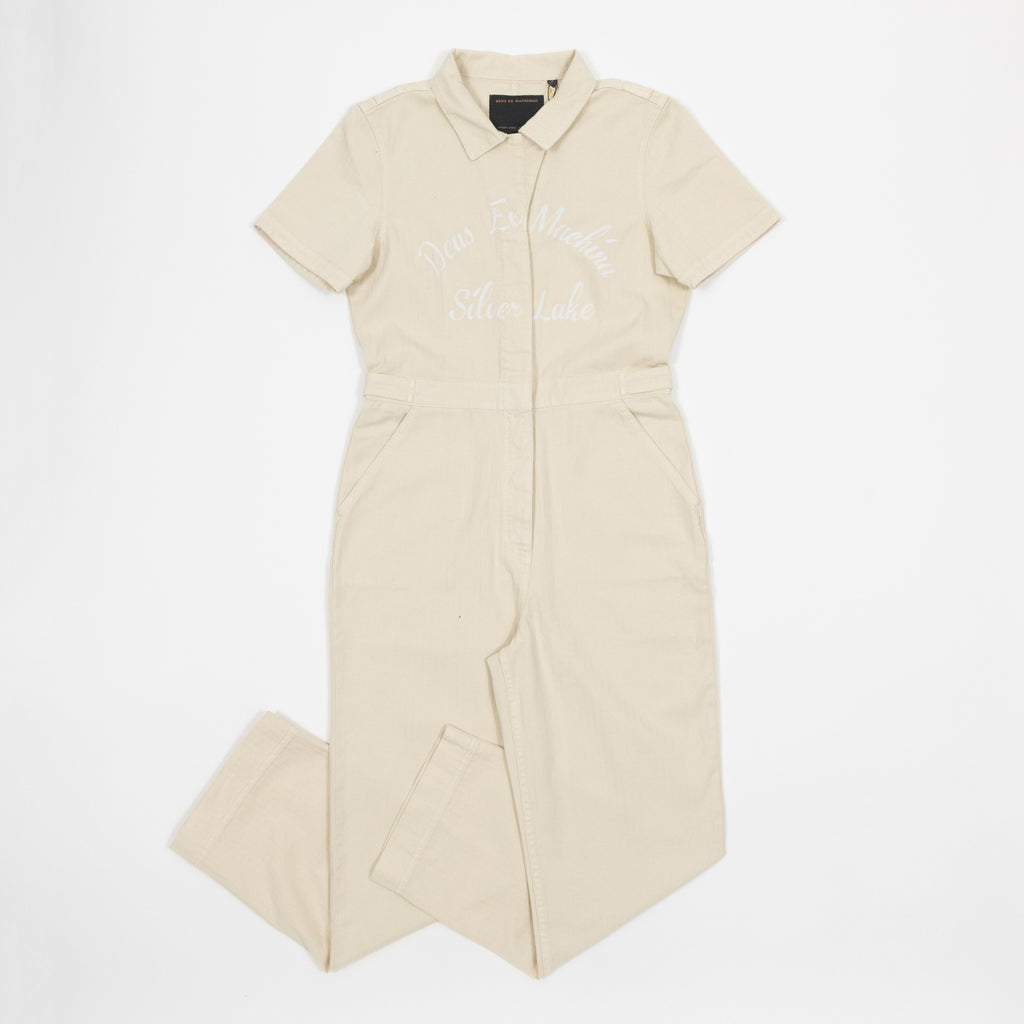 Womens DEUS EX MACHINA Space Monkey Coverall in CREAM