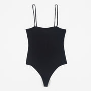 Womens JJXX Spaghetti Strap Bodysuit in BLACK