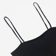 Womens JJXX Spaghetti Strap Bodysuit in BLACK