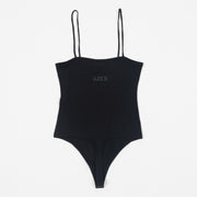 Womens JJXX Spaghetti Strap Bodysuit in BLACK