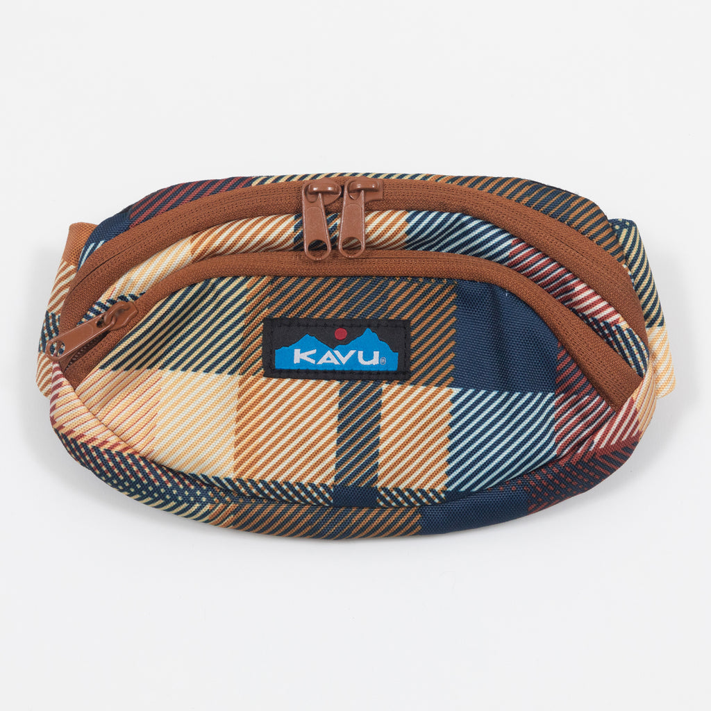 KAVU Spectator Bum Bag in CABIN PLAID