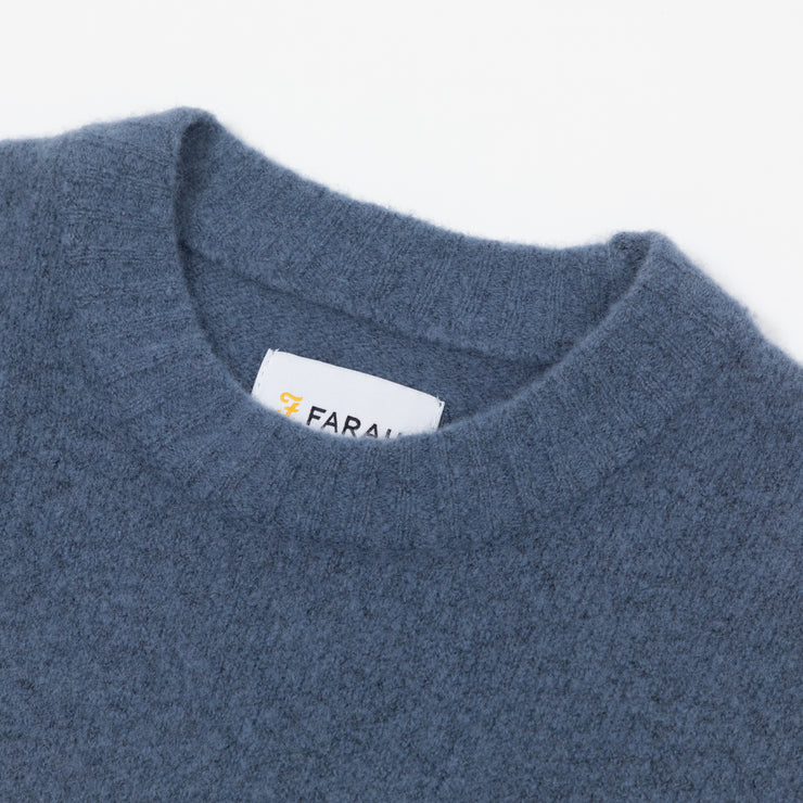 FARAH Spero Knit Sweatshirt in BLUE