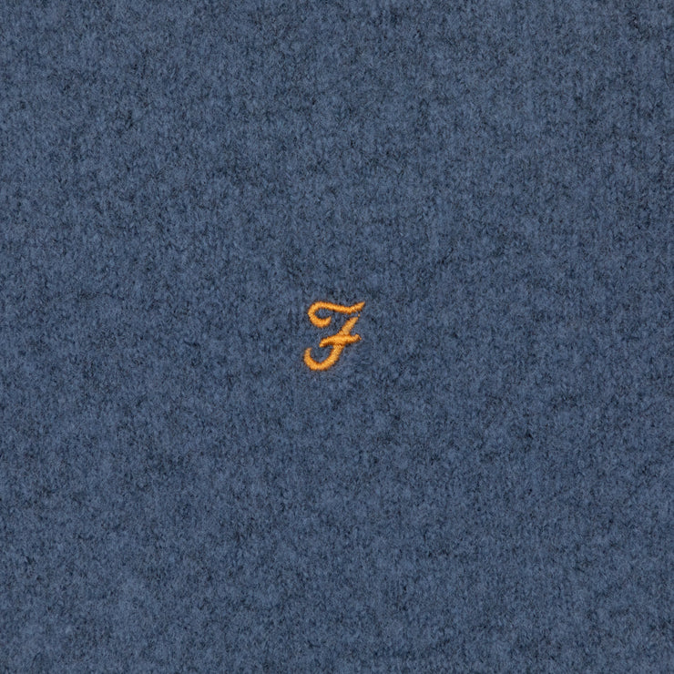 FARAH Spero Knit Sweatshirt in BLUE