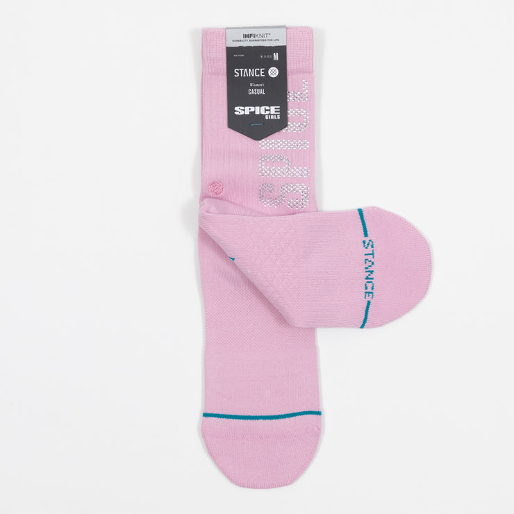 Womens STANCE Spice World Socks in PINK