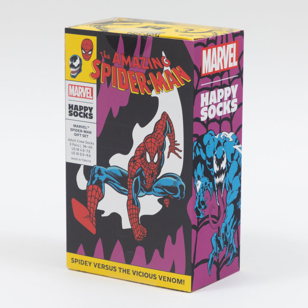 HAPPY SOCKS X MARVEL Spiderman 3-Pack Gift Set
