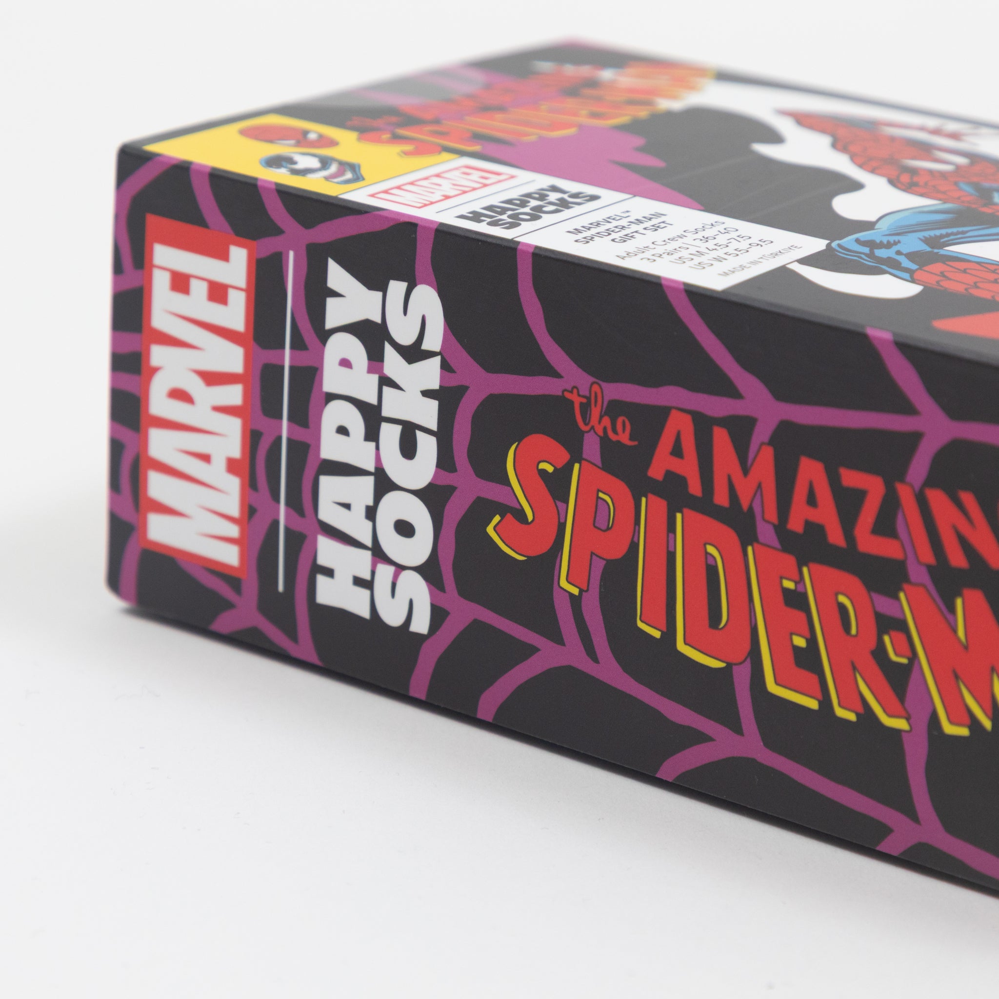 HAPPY SOCKS X MARVEL Spiderman 3-Pack Gift Set