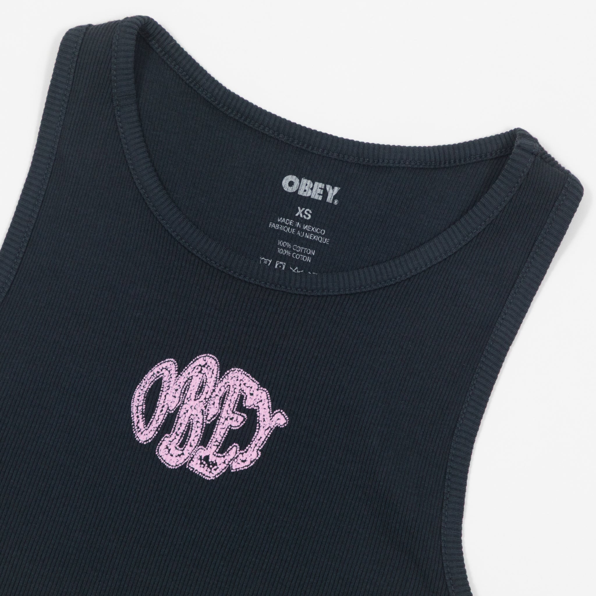 Womens OBEY Sprinkled Megan Tank in BLACK