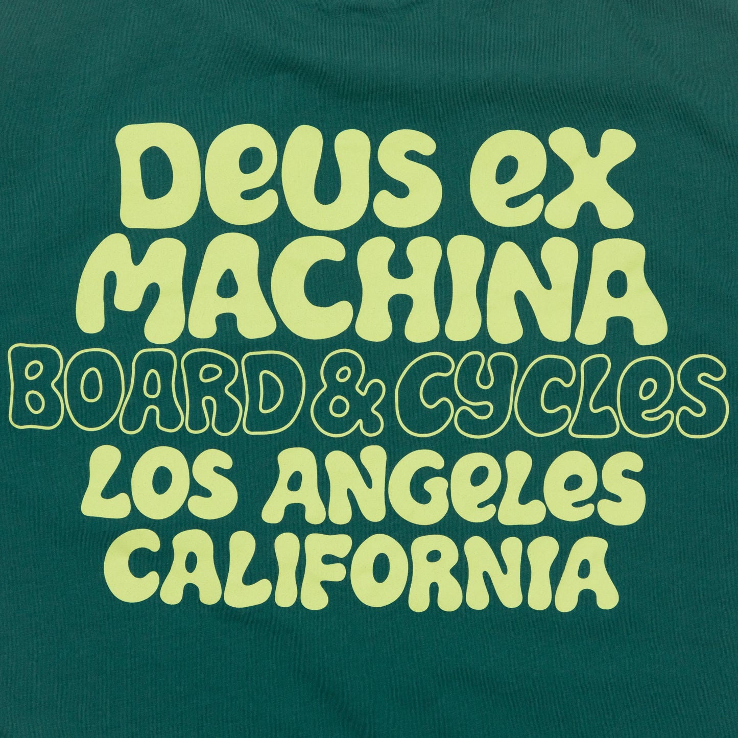 DEUS EX MACHINA Squeak Graphic T-Shirt in GREEN