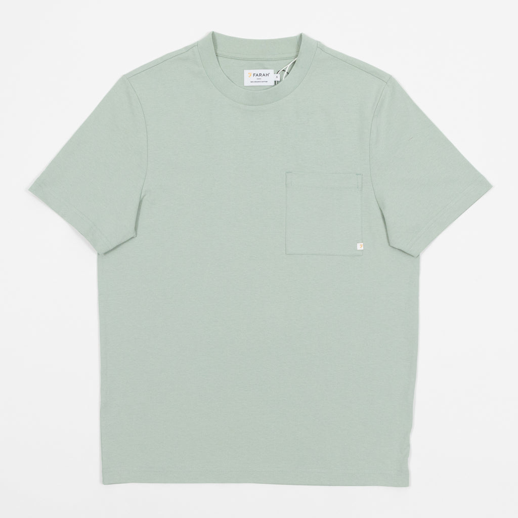 FARAH Stacy Pocket T-Shirt in GROVE GREEN